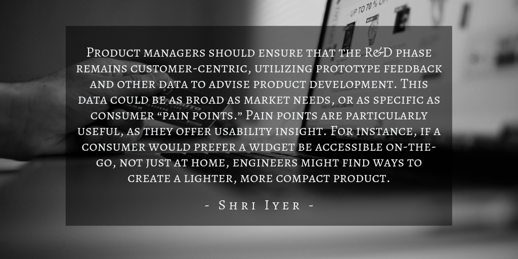 Shri Iyer - Product Management Consumers Quote 3
