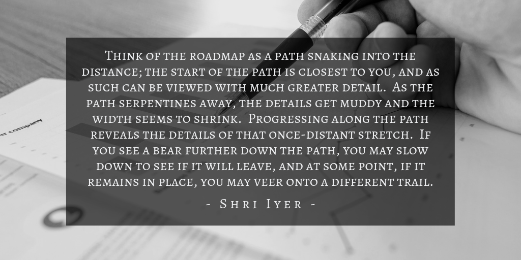 Shri Iyer Quote Product Roadmapping Path