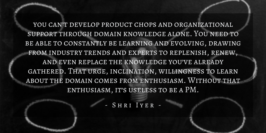 Shri Iyer – Domain Expertise Quote 3