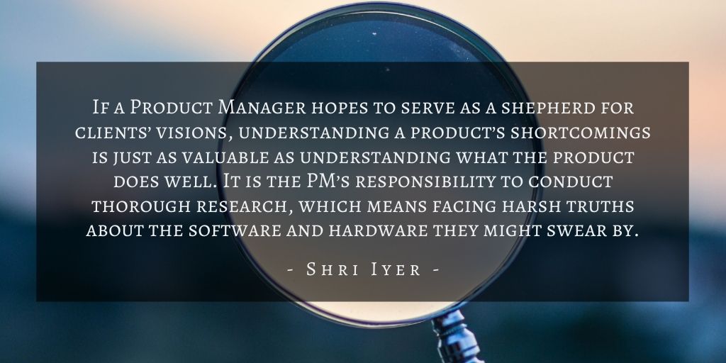 Shri Iyer – San Francisco Product Biases Quote 3