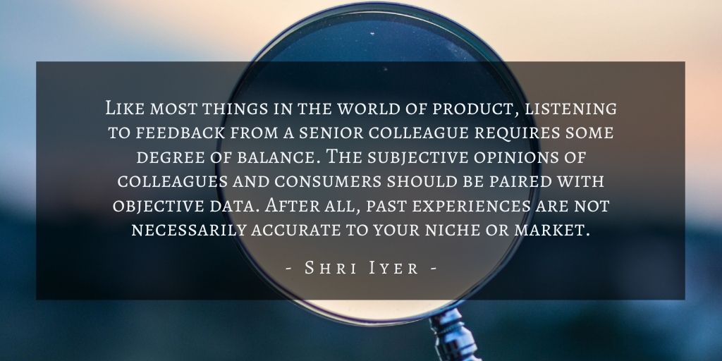 Shri Iyer – San Francisco Product Biases Quote 4